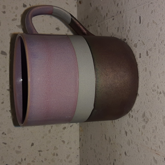 La Rochelle Stoneware Mauve, Gray, Metallic Glaze Mug - Picture 1 of 4